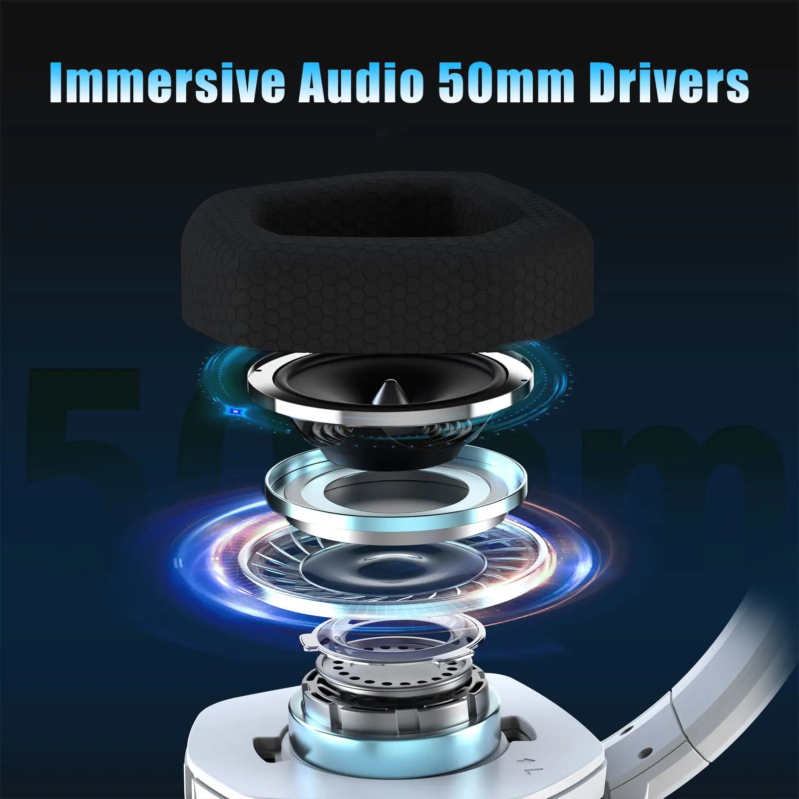 Dual Wireless Gaming Headset with Mic – 100H Battery