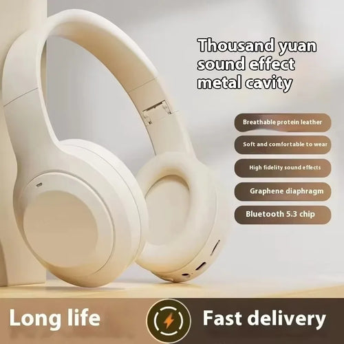 Bluetooth 5.3 Foldable Wireless Headphones With Mic